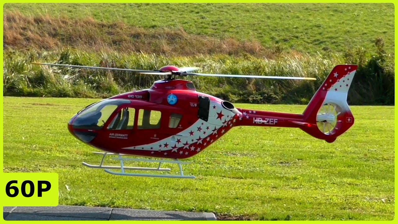 STUNNING XL SCALEFLYING SUPERSCALE EC-135 LECTRICAL FLIGHT DEMONSTRATION