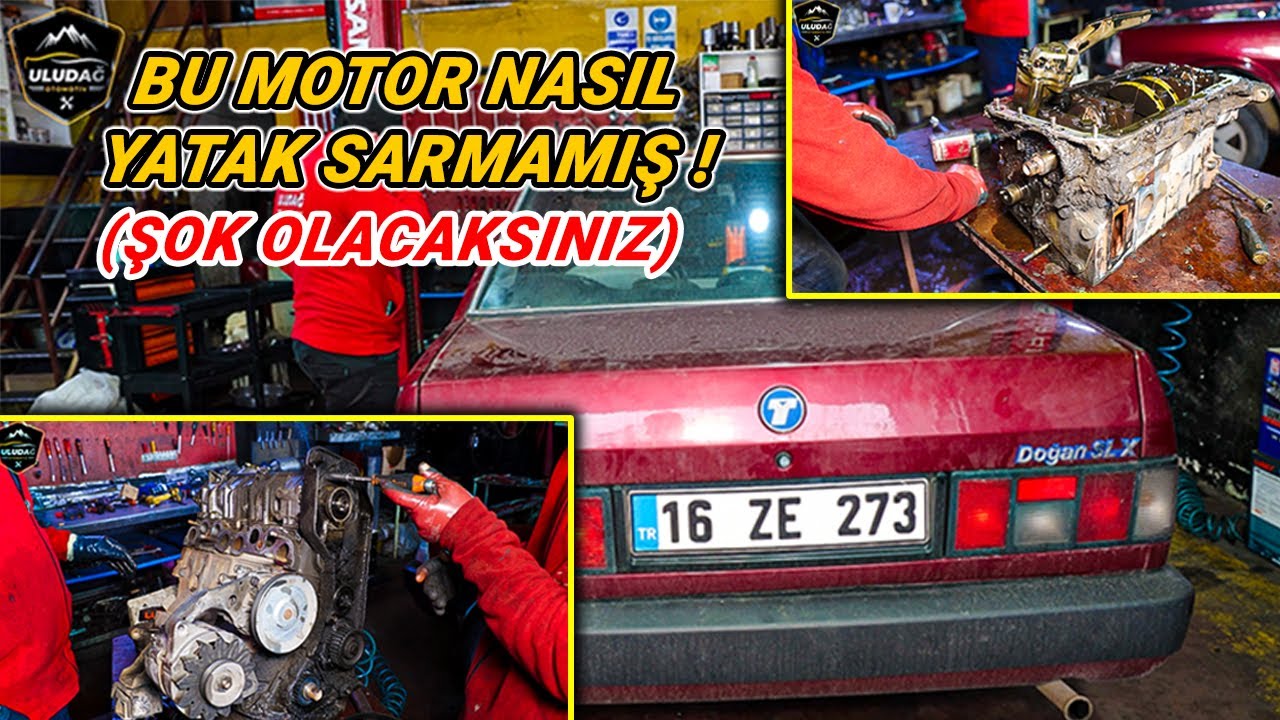 HAFTA DA 2 LİTRE YAĞ YAKAN ARABAYA MOTOR REKTEFİYE YAPTIK !(Tofaş Doğan SLX Motor Şanzıman Revizyon)
