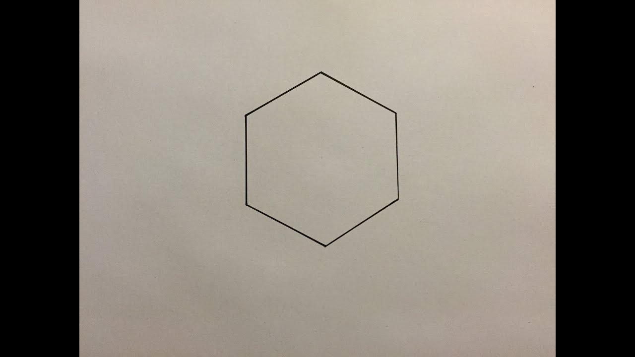Comment Dessiner Un Hexagone - How To Draw An Hexagon.