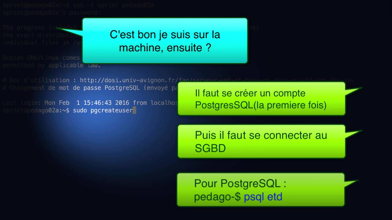 SQL   les tables
