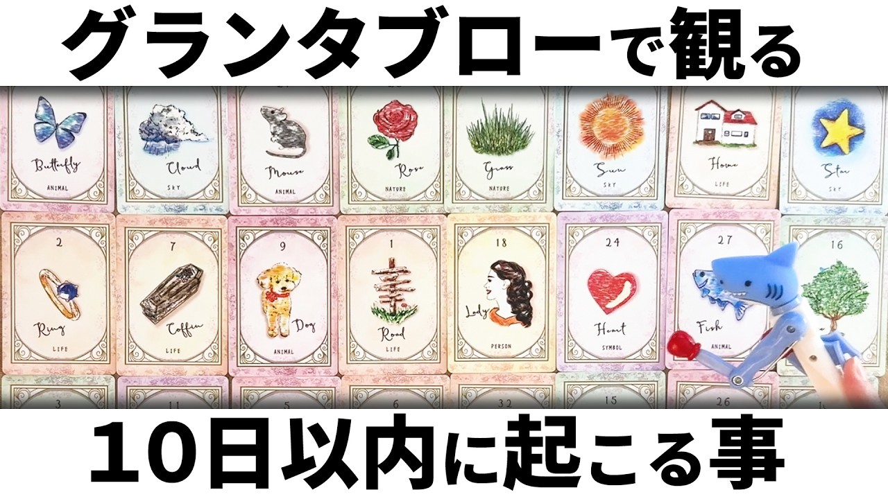 的中率の高いグランタブローで10日以内に起こることをズバリ占います🪬【深掘り】恋愛・仕事・金運・美容など気になるところを全力鑑定❣️【ルノルマンカード占い・タロット占い】見た時がタイミング🧅🪺