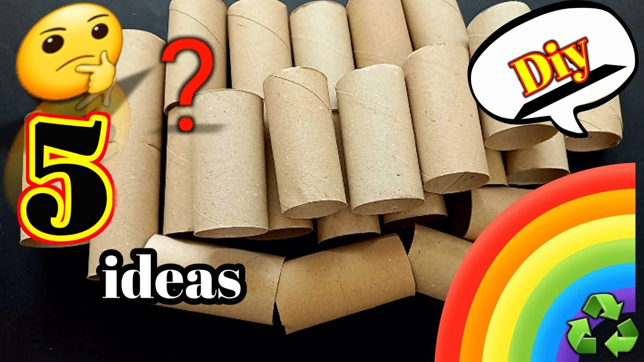 5 потрясающих идей! Посмотрите, что я сделала из рулонов туалетной бумаги 😍♻️