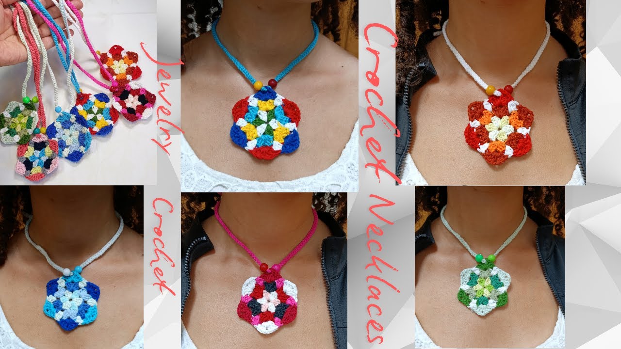 КАК ЛЕГКО Связать КРЮЧКОМ ОЖЕРЕЛЬЕ | ОЖЕРЕЛЬЕ В СТИЛЕ БОХО | #crochetnecklace