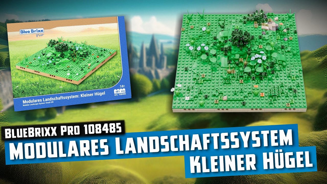 BlueBrixx Pro 108485 - Modulares Landschaftssystem: Kleiner Hügel (2025) | Aufbau - Live-Bauen