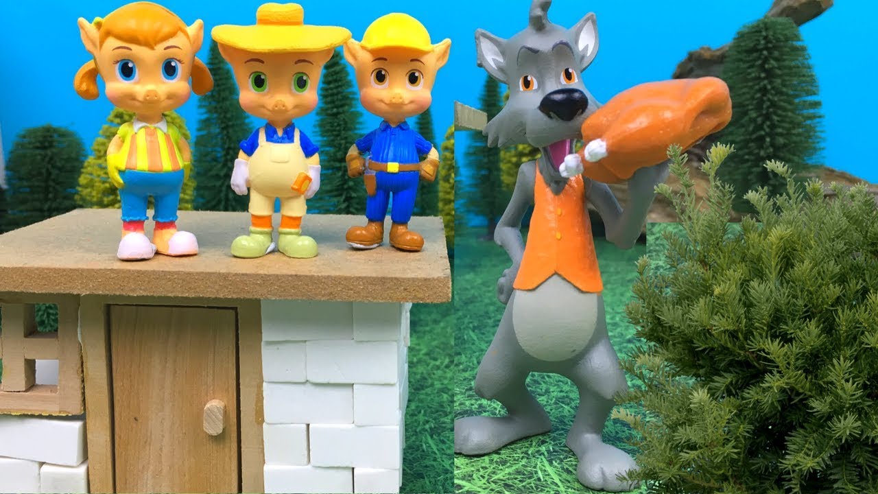 LOS TRES CERDITOS Y EL LOBO FEROZ - CUENTOS INFANTILES Y DIVERTIDOS PARA NINOS - THREE LITTLE PIGS