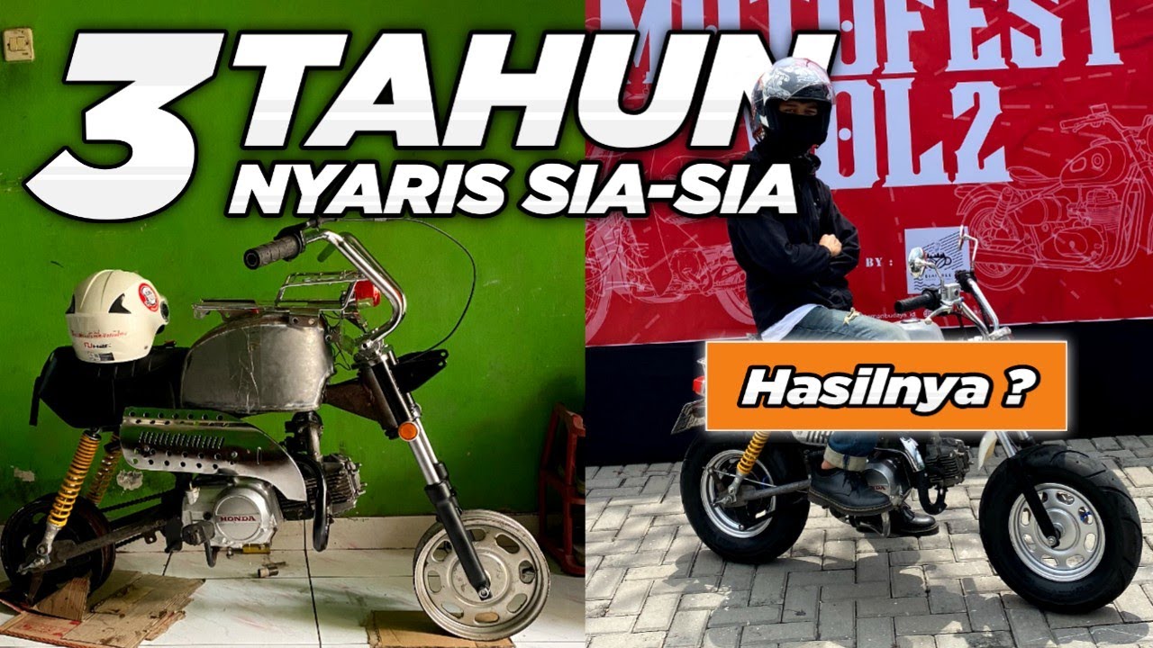 Honda Gorilla Monkey Custom | 3 Tahun Bongkar Pasang Akhirnya Jadi