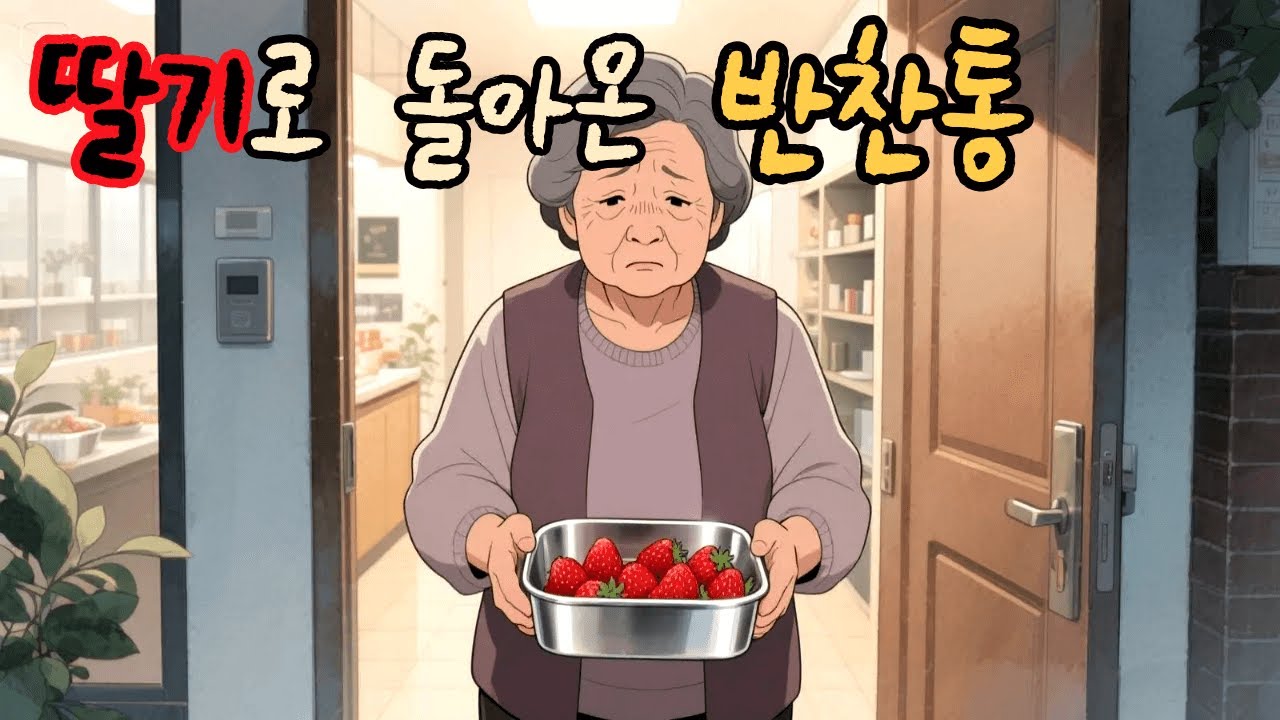 [시어머니 고백] 반찬통을 깨끗이 씻어 돌려준 며느리… 왜 마음이 비어 돌아왔을까요?