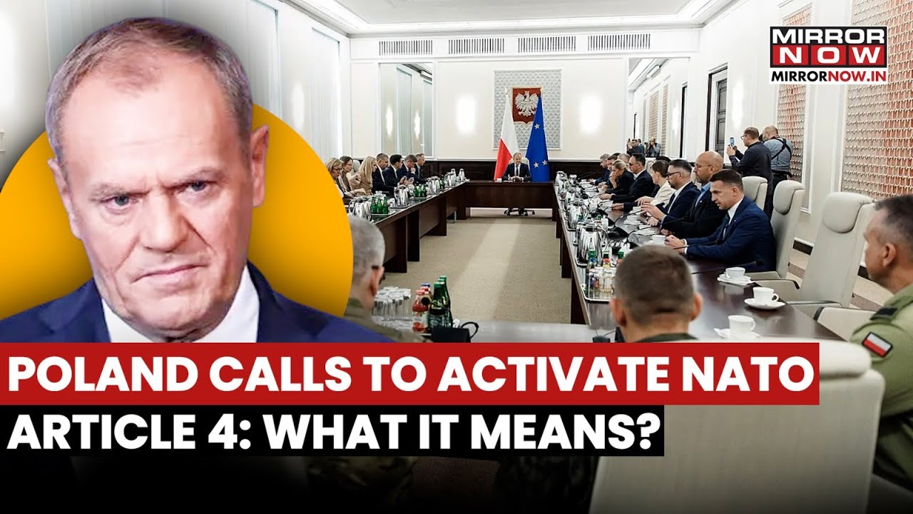 Poland Calls To Activate NATO Article 4 After Russian Drone Intrusion, What Does It Mean?  Watch