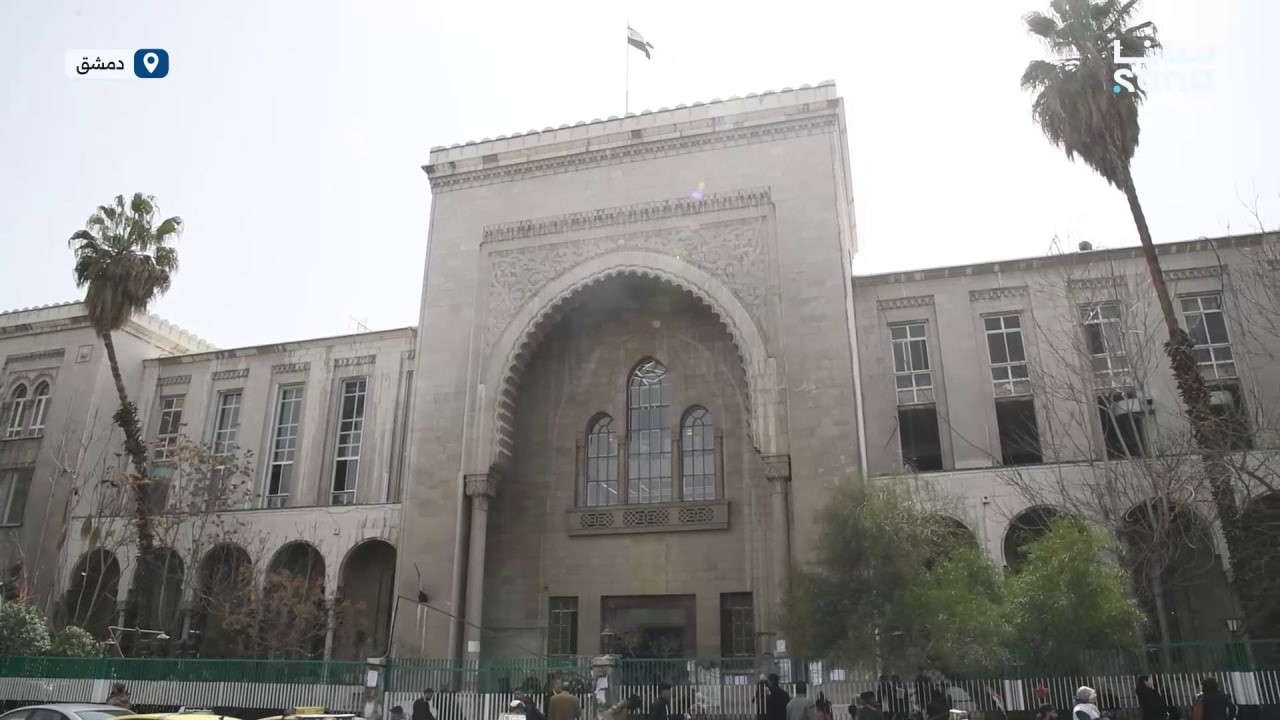 المؤسسة العامة للبناء والتشييد تواصل أعمال تأهيل قصر العدل في دمشق بخطى متسارعة