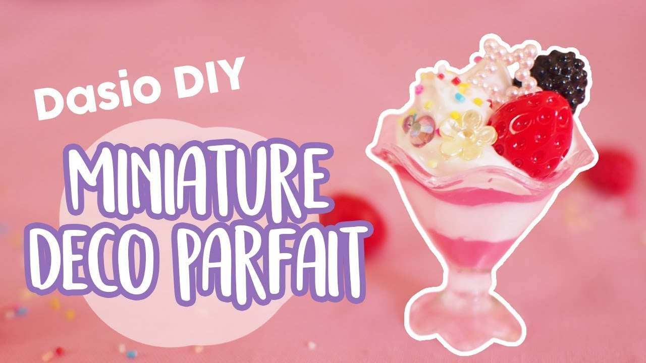 Daiso DIY - Mini Deco Parfait (ASMR Sweets Deco) スイーツデコ