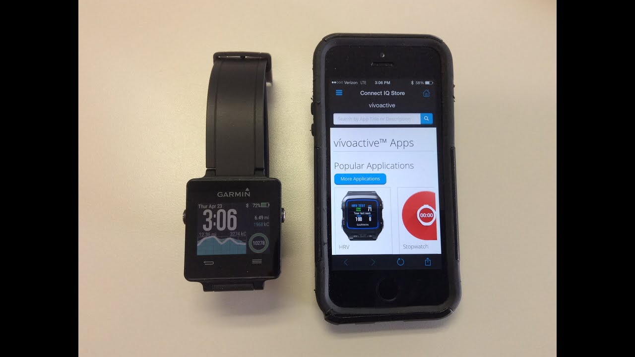 Garmin Vivoactive:  Understanding the Connect IQ store