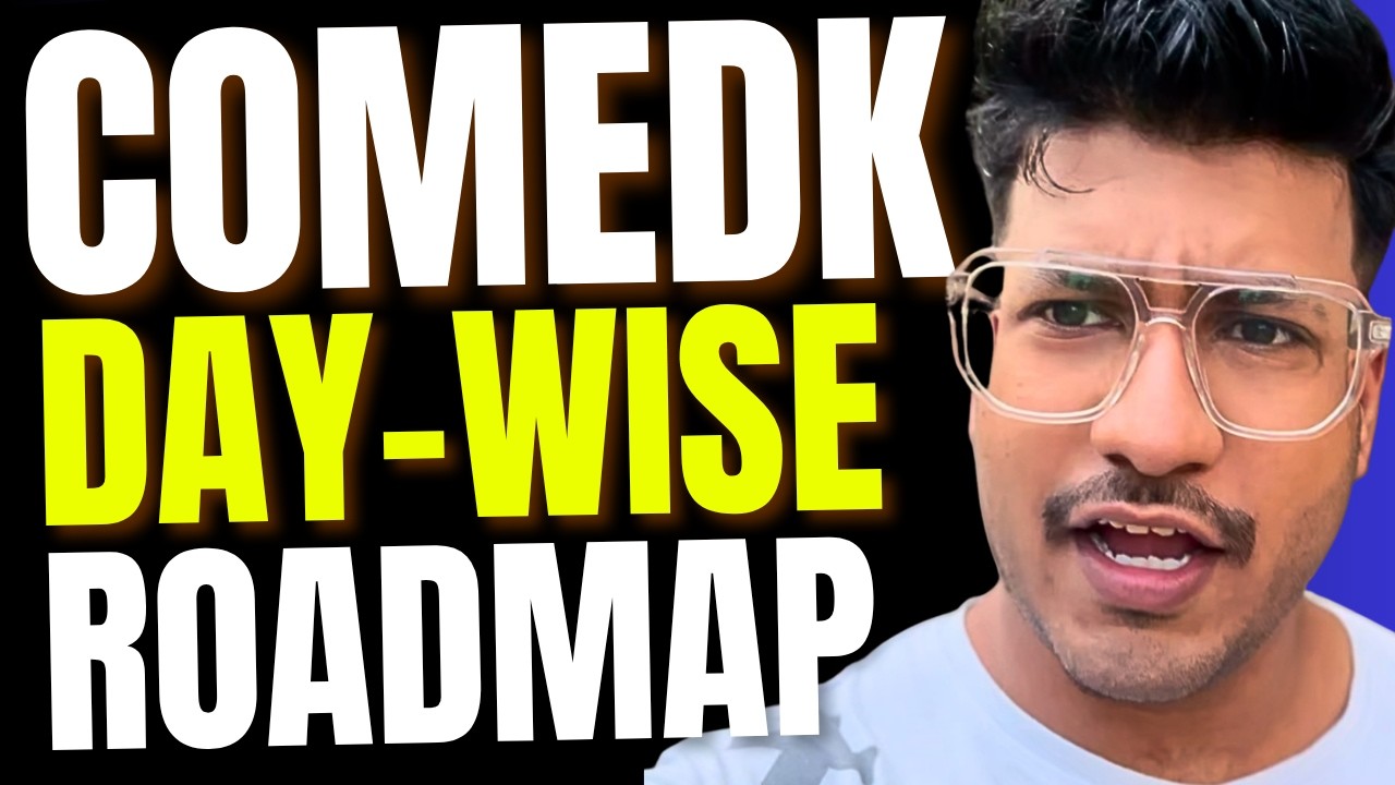 Last 8 Day-Wise Strategy for COMEDK | Day 6 for COMEDK Marathon | PYQs & Mock test