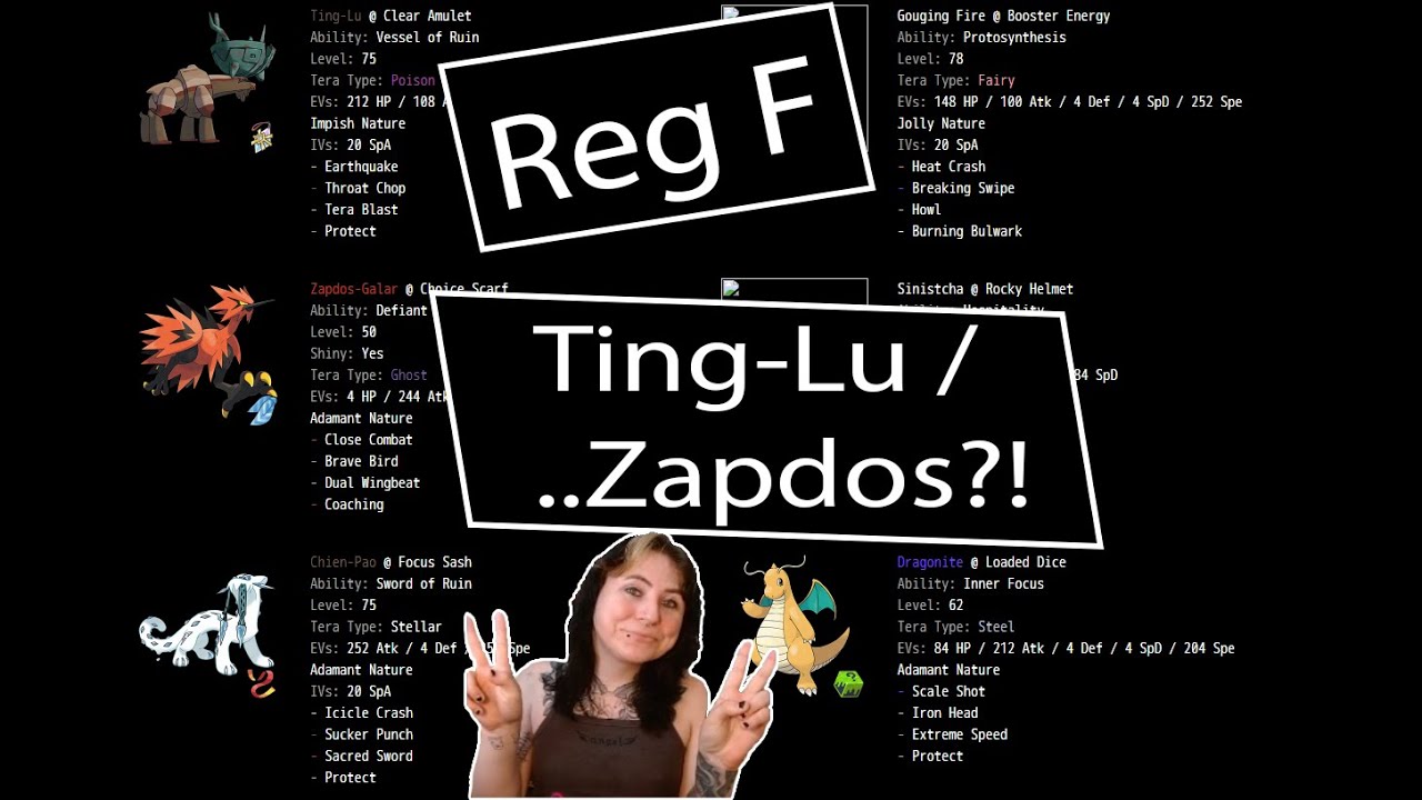 Pokemon VGC Reg F Testing! - Ting lu and ...Galarian Zapdos?!