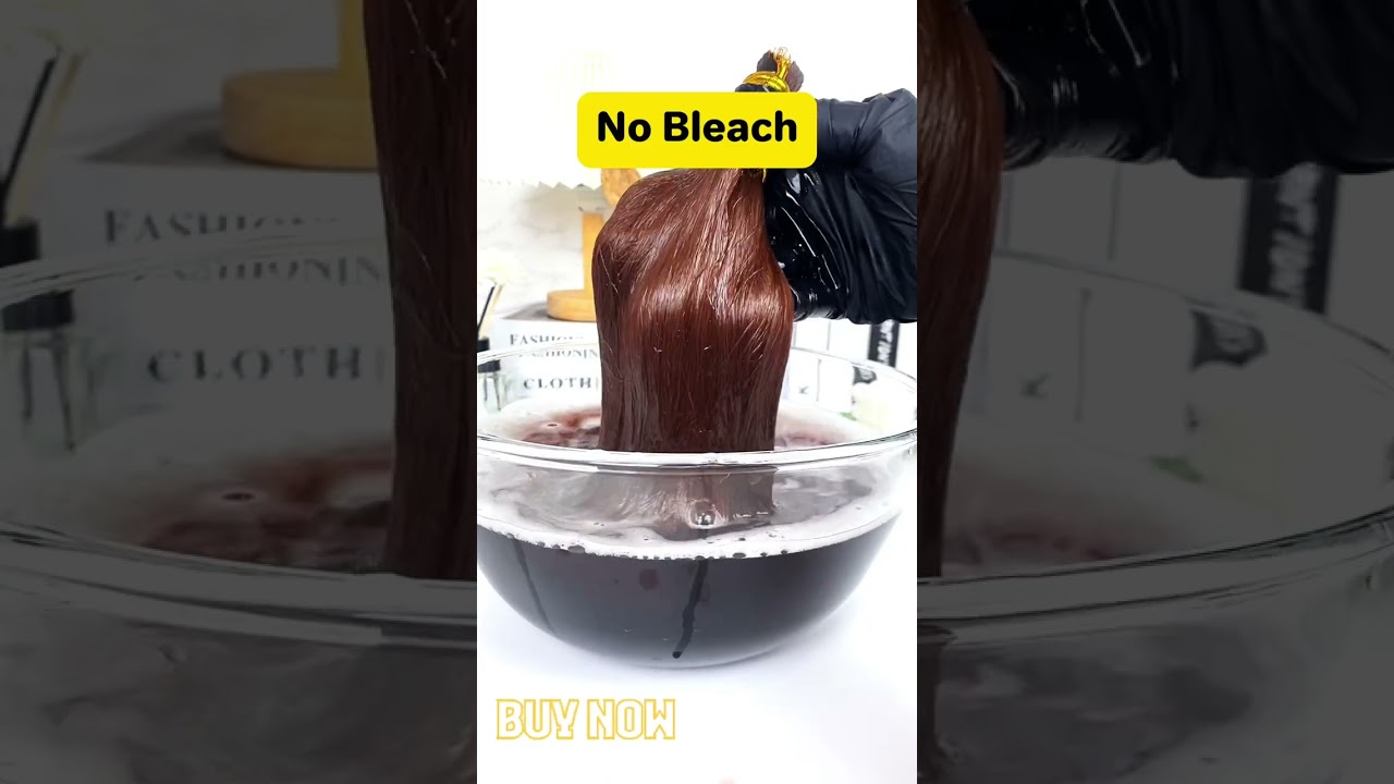 Chestnut Brown Hair Dye Shampoo Without Bleach #nobleach #haircolor