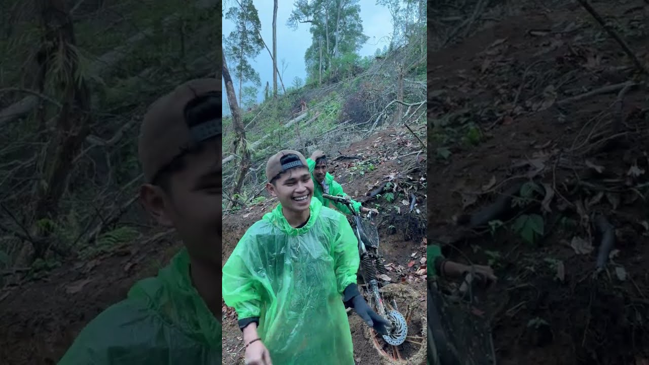 Gaya Elit, Trabas Sulit! Aksi Lucu Motor Ojek Taklukan Jalur Licin