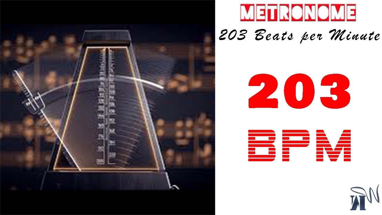 203 BPM Virtual Metronome (203 Beats per Minute)