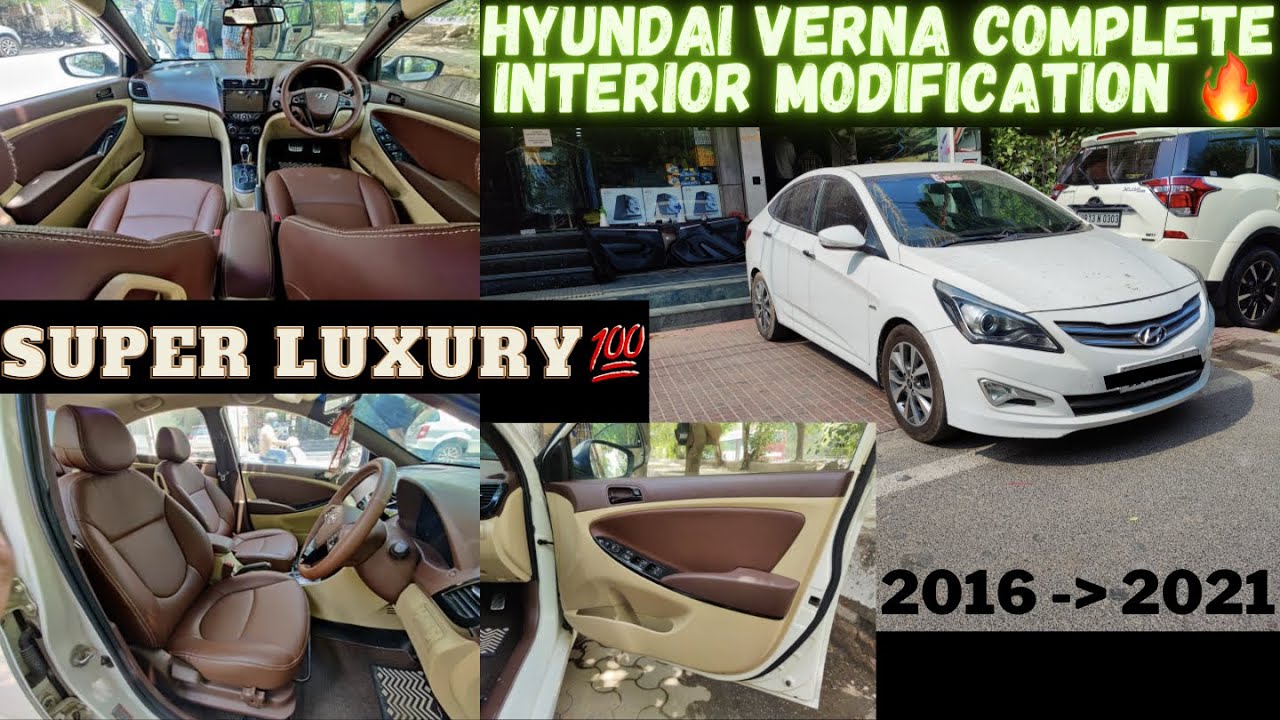 OLD Verna Interior Modified to New VERNA 🔥 Premium Coffee Theme 💯| Verna Accessories | CAR MAN INDIA