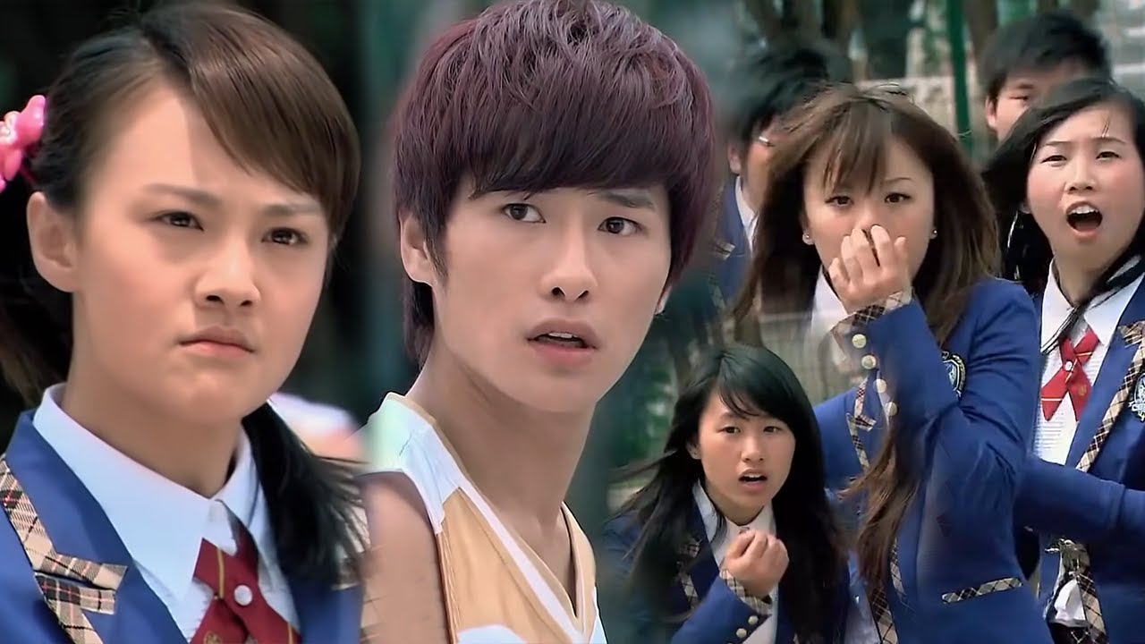 富少故意整蠱灰姑娘還説她是豬，灰姑娘生氣挑釁富少，當場炫技進球，圍觀同學驚呆了【一起来看流星雨1 6 Metetor Shower】