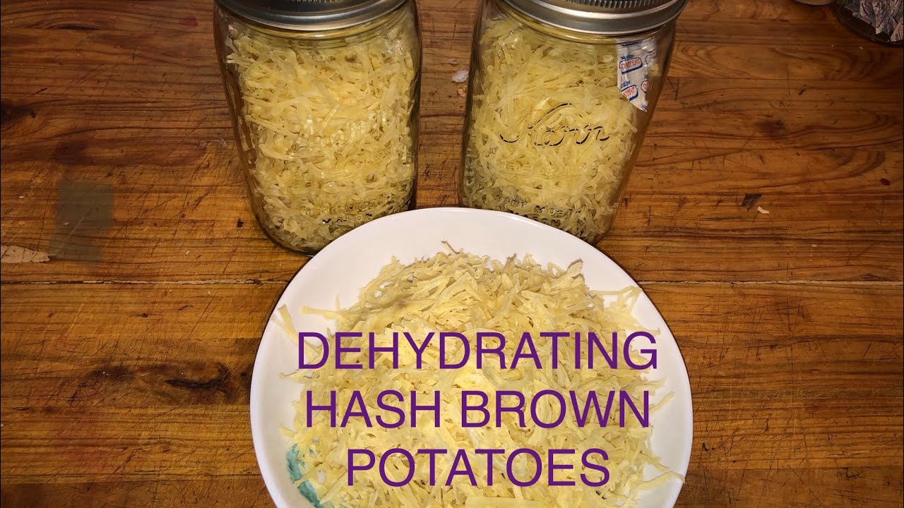 Dehydrating fresh hash brown potatoes. For everyday use, camping, or long term storage for SHTF