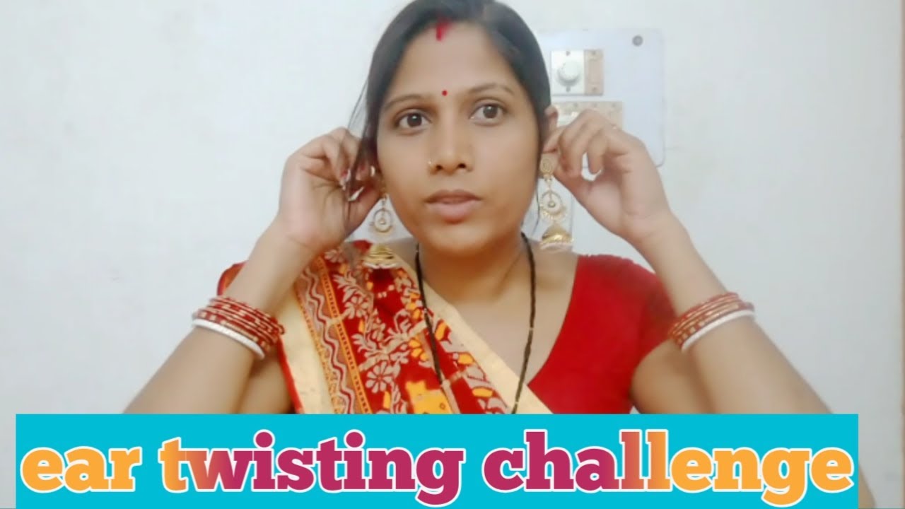 Ear twisting challenge// requested video/ear pulling challenge with heavy earing