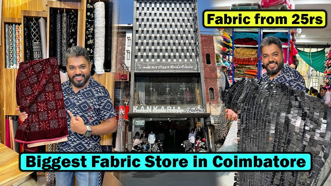25₹ முதல் Mens & Womens Fabrics | Wholesale விலையில் | Biggest Fabric Store in Coimbatore
