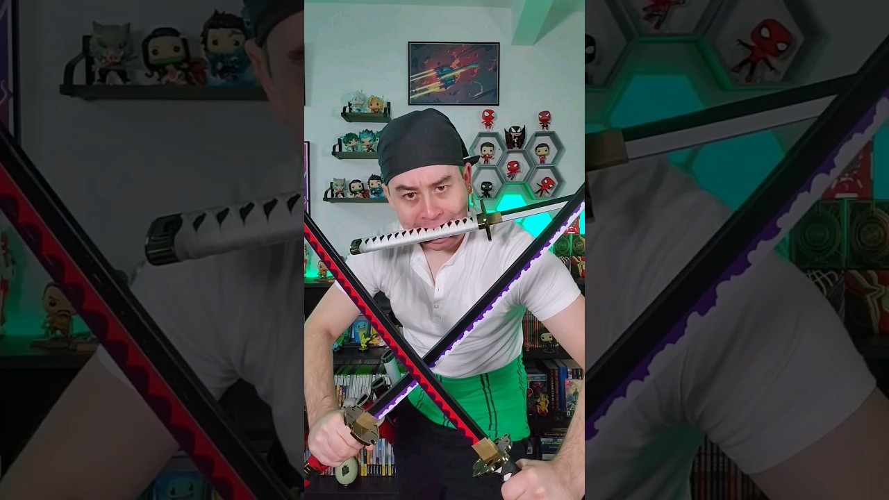 Zoro Cosplay from One Piece! 3 Sword Style!! #onepiece #shorts #zoroonepiece