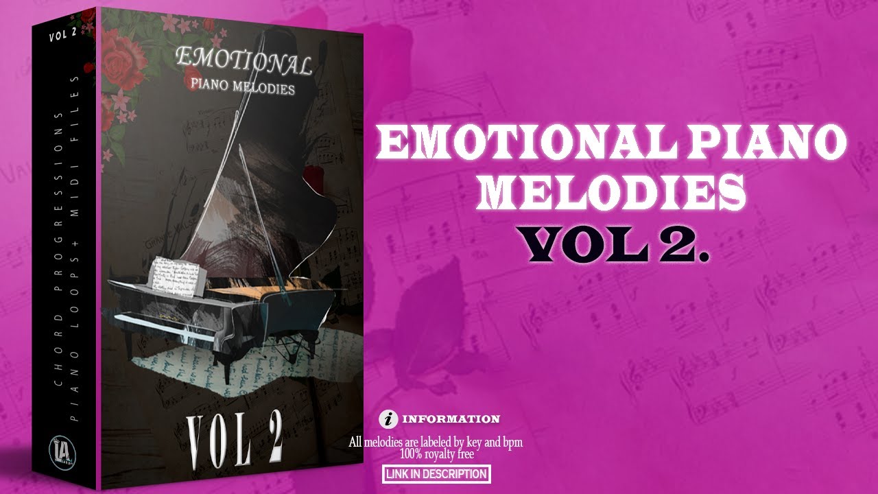 Sample Pack of 50 Emotional Piano Melodies(with Midi Files)And 100 Chord Progressions | Royalty FREE
