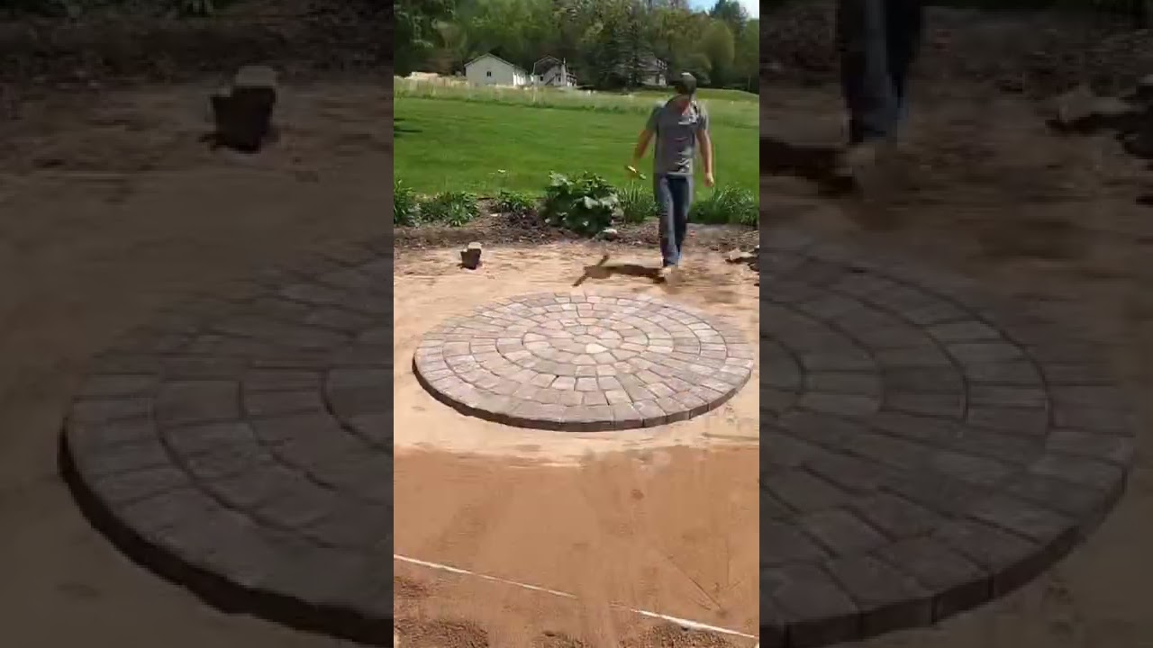 Circle of pavers