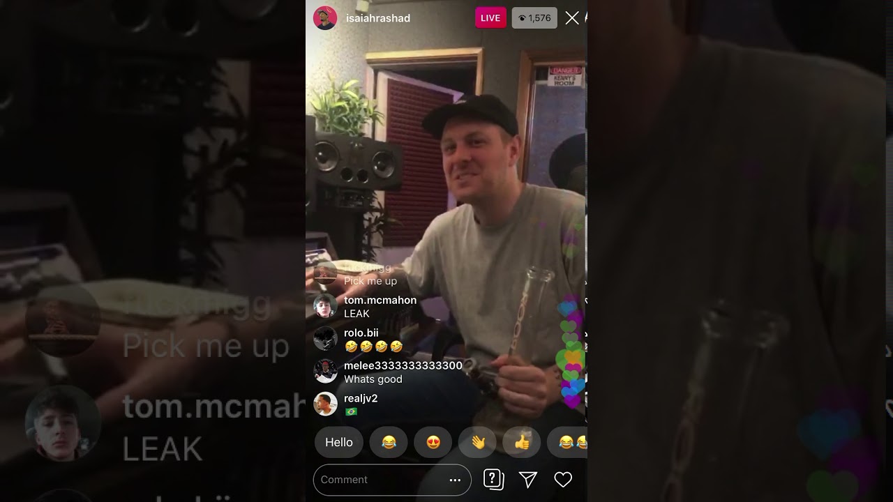 *New* Isaiah Rashad snippet Instagram Live