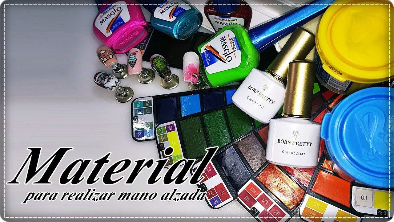 Qué MATERIAL usar para realizar MANO ALZADA en uñas/Desingnails Tay