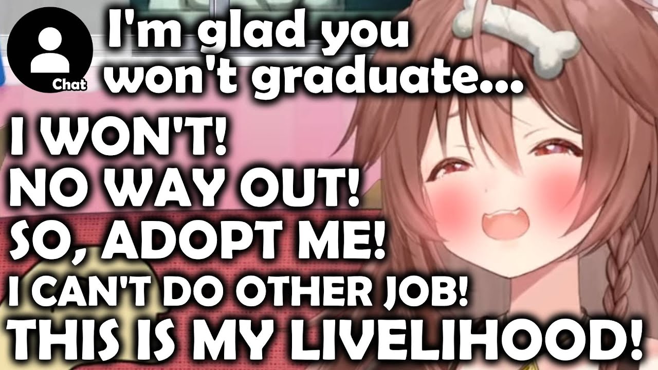 Daily Reminder That Korone Won't Be Graduating Anytime Soon *she can't find other job* 💀