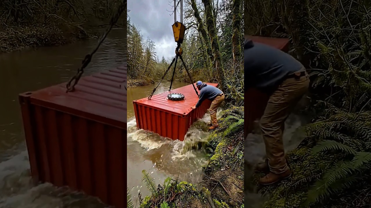 😱 We Built a Secret Underwater Container Room&hellip; Nobody Expected This! 🌊🏗️ #shorts #trending #viral
