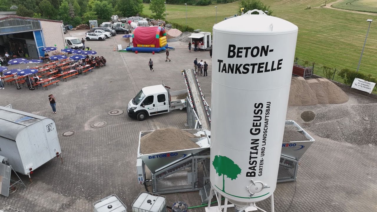 Beton zapfen - Neue Betontankstelle in Tambach