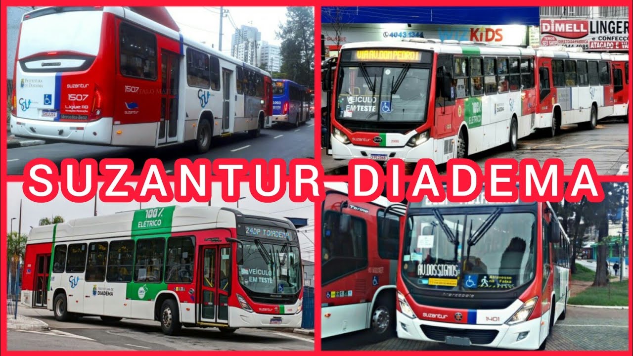 Mostrando os Prefixos Dos Ônibus da Suzantur Diadema