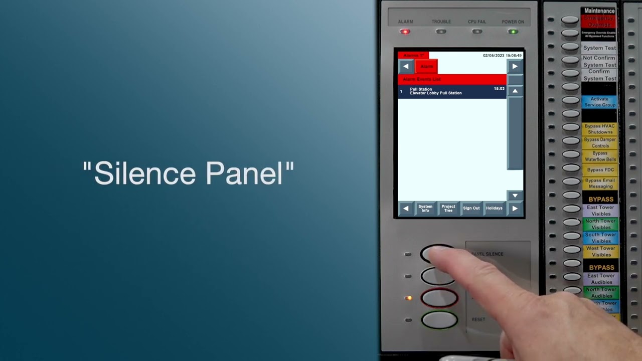 EST4 LCD Demo   Alarm Functions