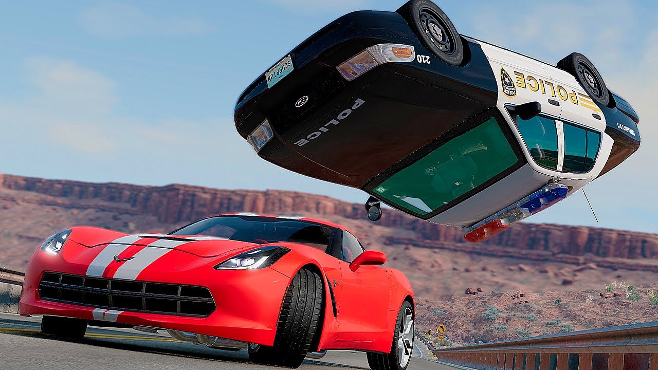 Police Chase and Epic Car Crashes | BeamNG.Drive #31
