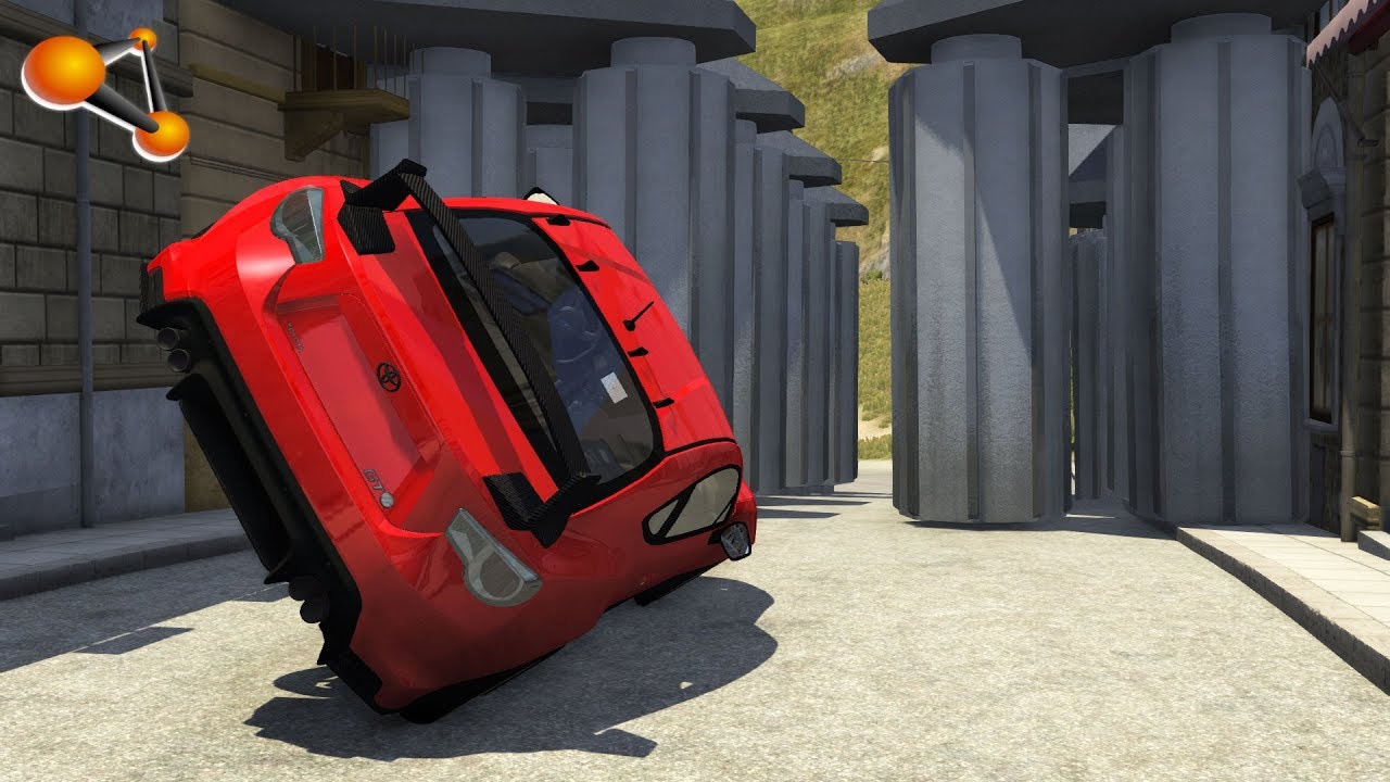 BeamNG.drive - Cars through a Crusher
