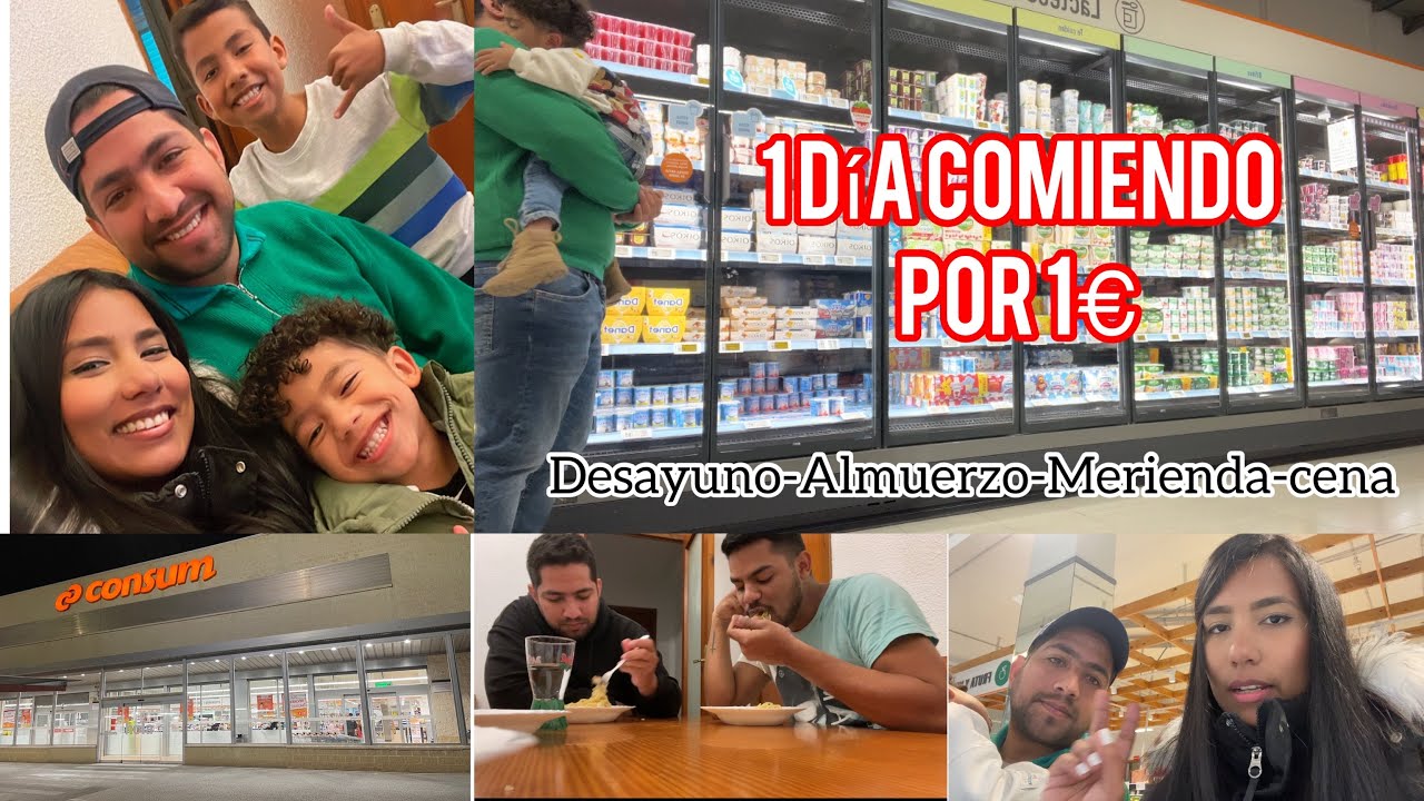 1 Día Comiendo 💰Por 1€ 2023/ Reto actualizado