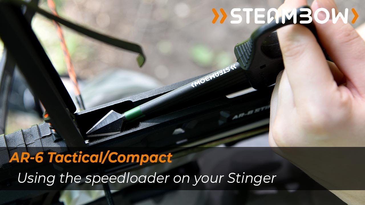 Using Steambow speedloaders in your AR-6 Stinger II crossbow pistol