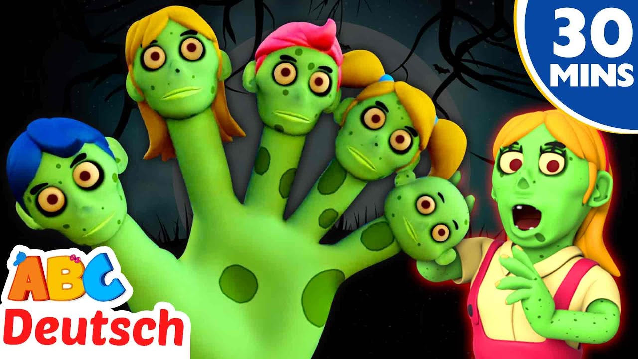 [4K] Verrückte Zombie-Fingerfamilie 🧟| Halloween-Lieder Für Kinder | All Babies Channel Deutsch