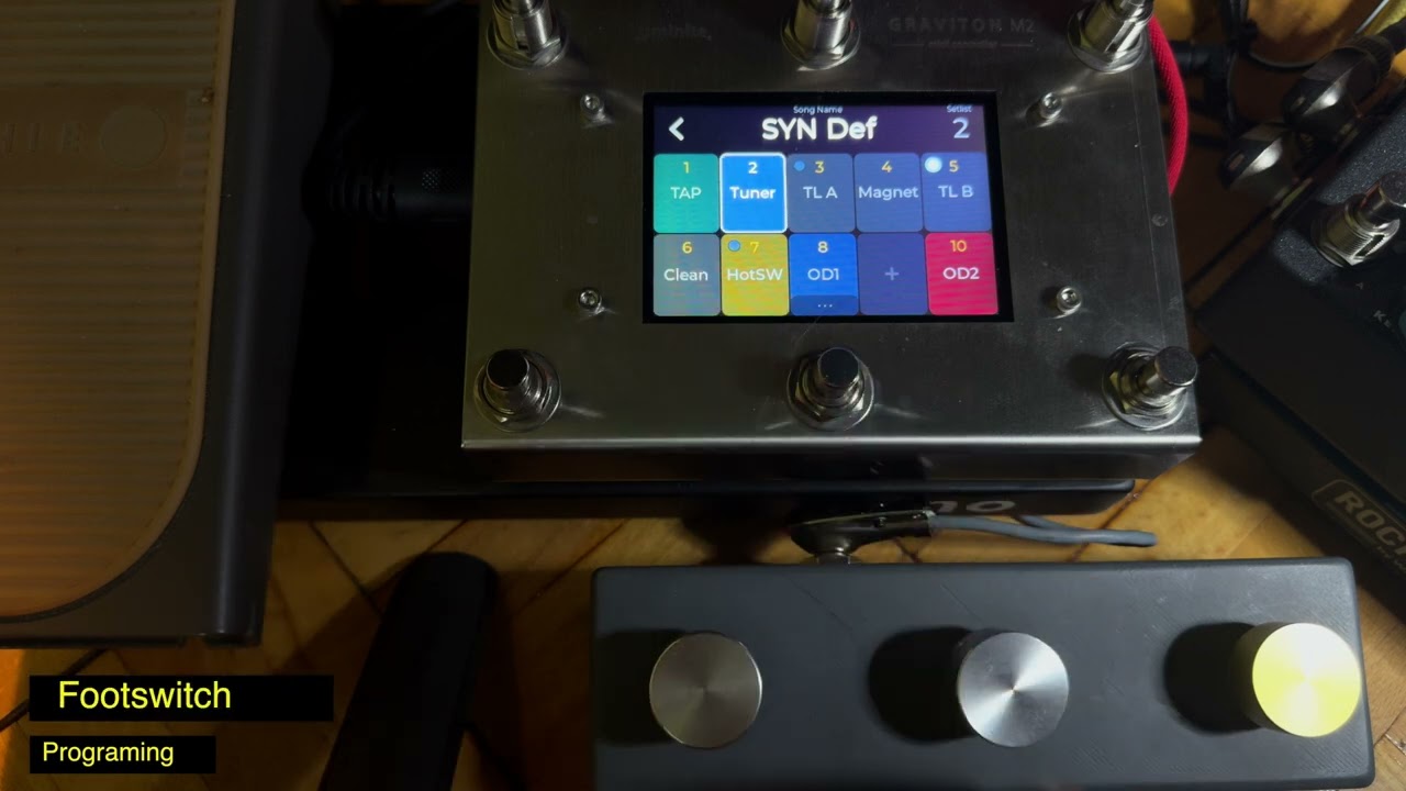 Graviton MIDI system tutorial - 03A Footswitch Pedals