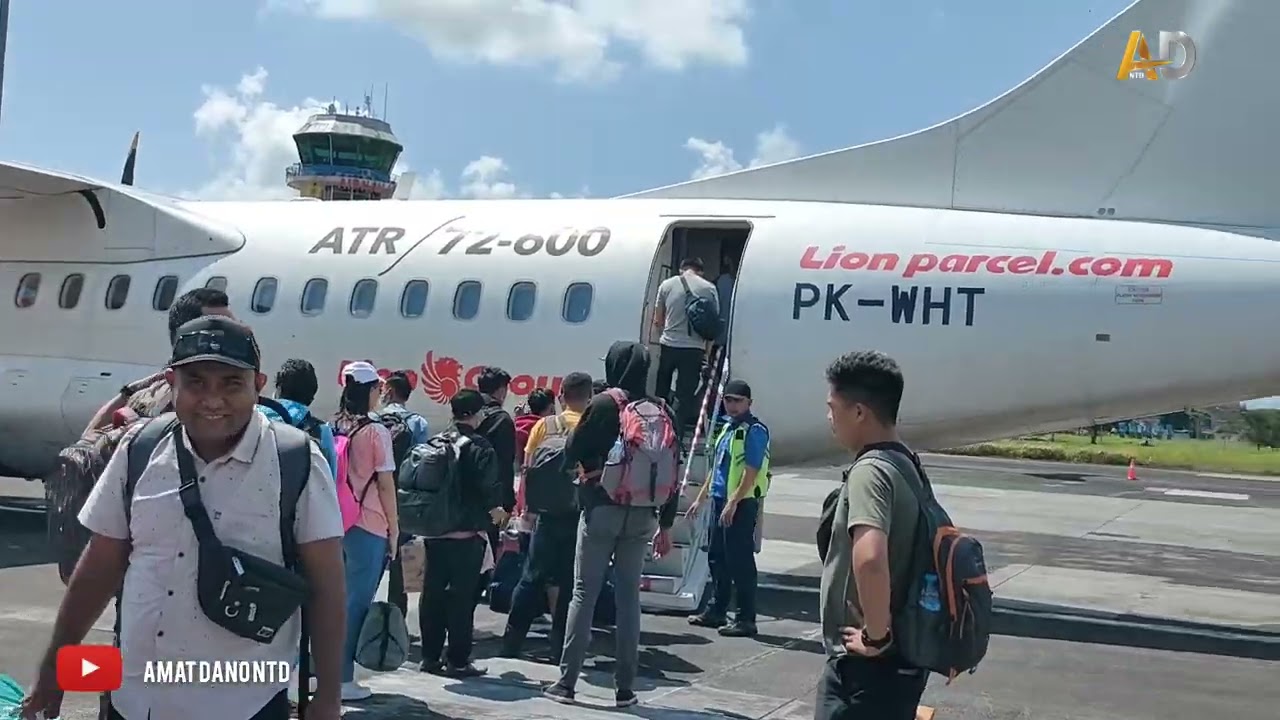 Penerbangan dari Manado ke Labuha Bacan Halmahera Selatan, naik pesawat Wings Air.