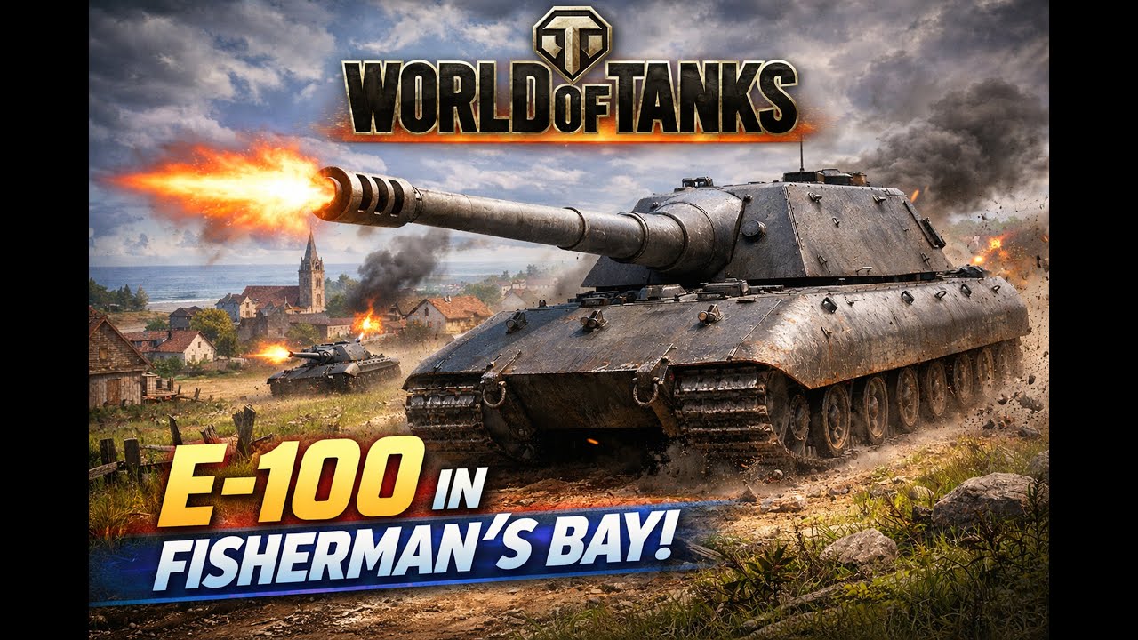E-100 MONSTER GAME! 6,000 DAMAGE on Fisherman’s Bay
