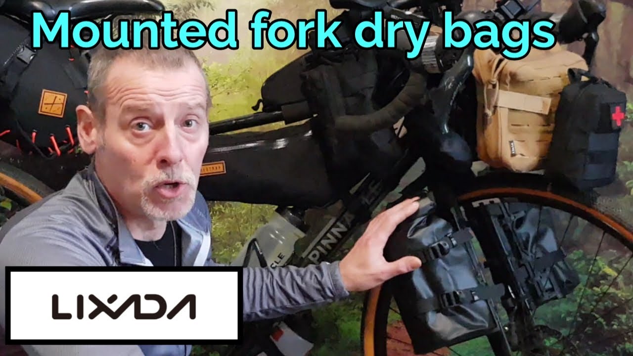 Lixada Bike Fork Bag 3L/7L Water Resistant Roll Top for carbon fibre forks