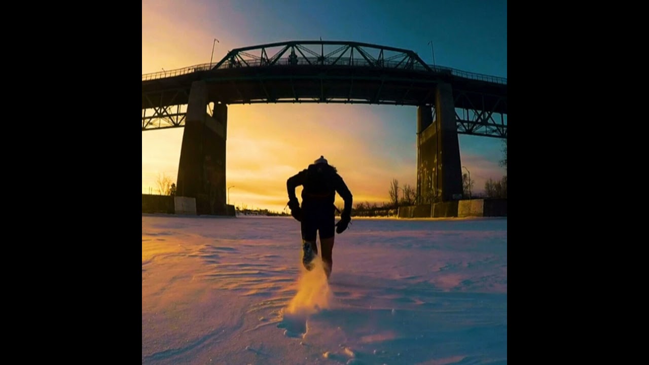 One man, One river - One way to cross it? Run it.