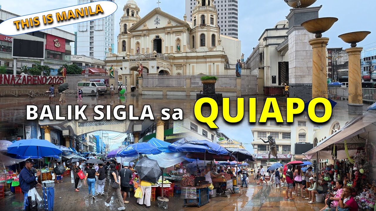 Exploring the Streets of Quiapo Manila | Walk Tour from Quezon Boulevard