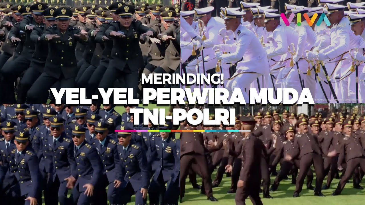 [FULL] Istana Bergetar Adu Yel-yel Perwira Muda TNI-Polri