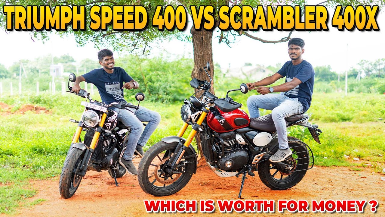 Triumph Speed 400 வாங்கலாமா ? Scrambler 400x வாங்கலாமா ? | 2.78 Lakh Onroad | Which is Worth ?