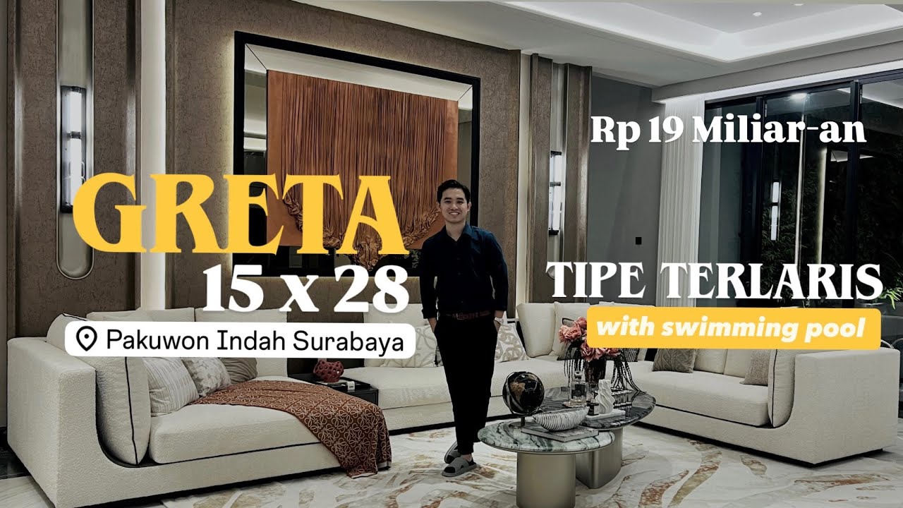 𝗧𝗜𝗣𝗘 𝗧𝗘𝗥𝗕𝗘𝗦𝗔𝗥 𝗦𝗔𝗔𝗧 𝗜𝗡𝗜 — Rumah Pakuwon Indah Grand Golf Cluster 𝗕𝗘𝗟𝗩𝗘𝗗𝗘𝗥𝗘 𝘁𝗶𝗽𝗲  lebar 15