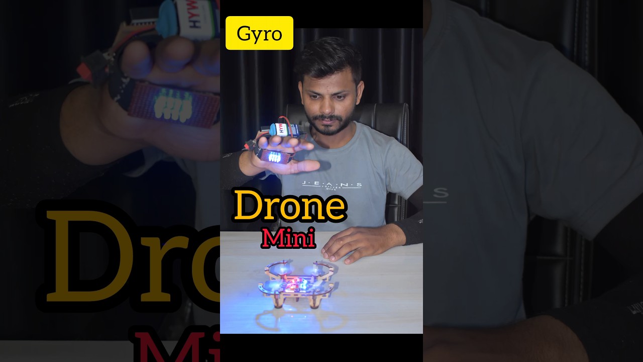 Gyro Sensor Based Mini Drone, New Science Project #shorts #science #technology #trending